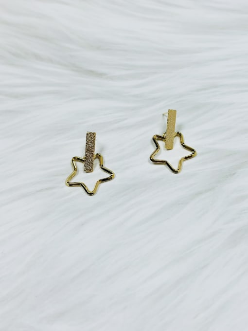 KEVIN Brass Star Minimalist Drop Earring 0