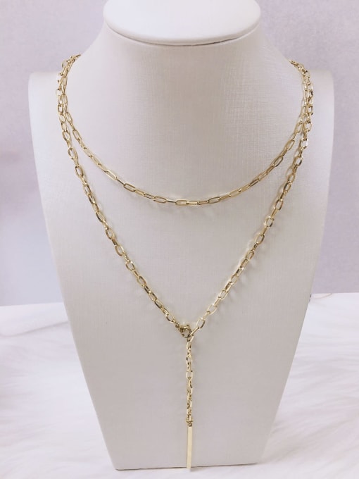 KEVIN Stainless steel Irregular Trend Multi Strand Necklace