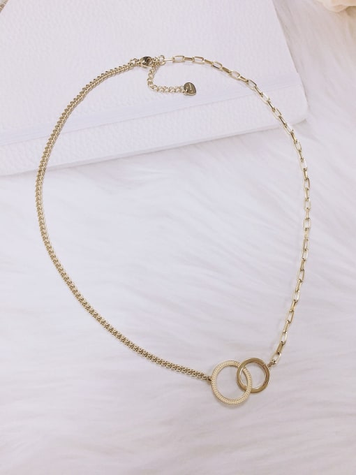 KEVIN Stainless steel Round Trend Link Necklace