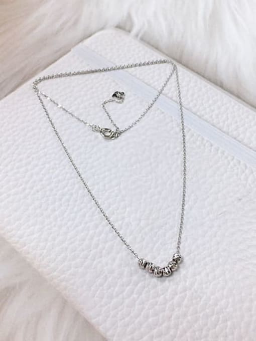 KEVIN 925 Sterling Silver Dainty Initials Necklace 1
