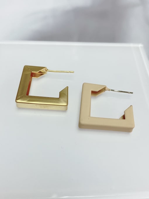KEVIN Zinc Alloy Square Trend Stud Earring