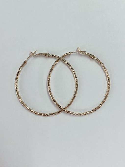 KEVIN Zinc Alloy Round Classic Hoop Earring 0