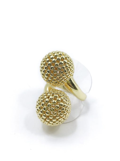 VIENNOIS Brass Ball Trend Band Ring 0