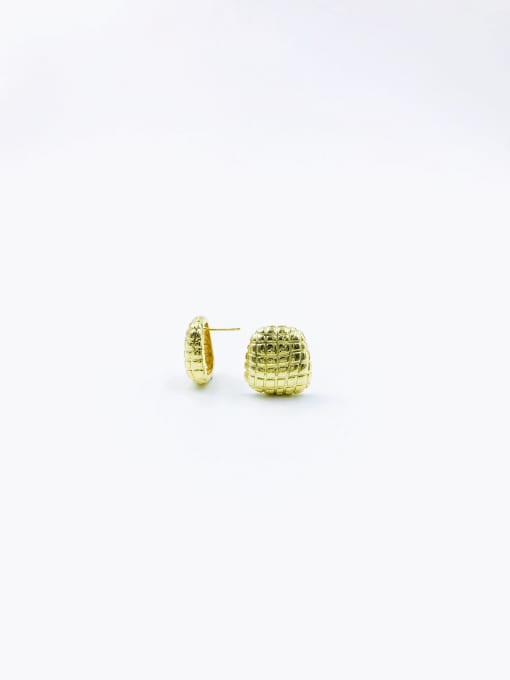 VIENNOIS Brass Irregular Minimalist Stud Earring 0