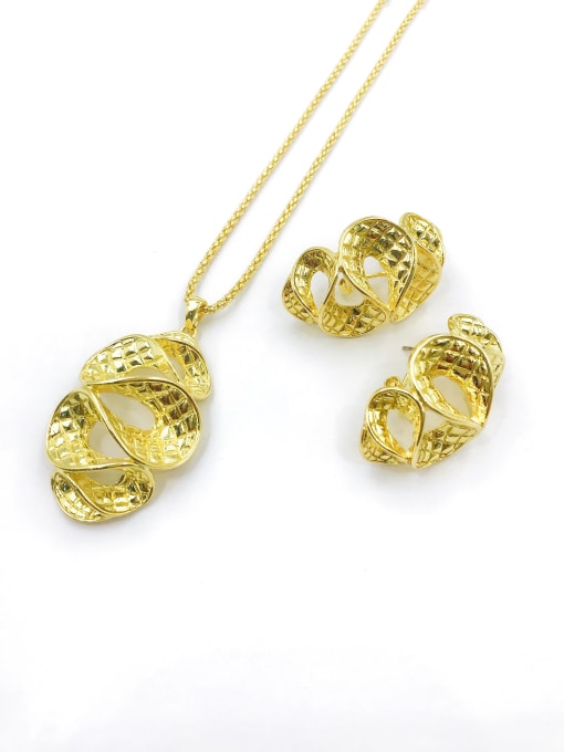 VIENNOIS Trend Irregular Zinc Alloy Earring and Necklace Set