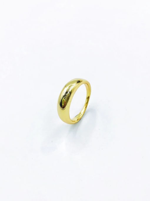 Gold Brass Minimalist Band Ring