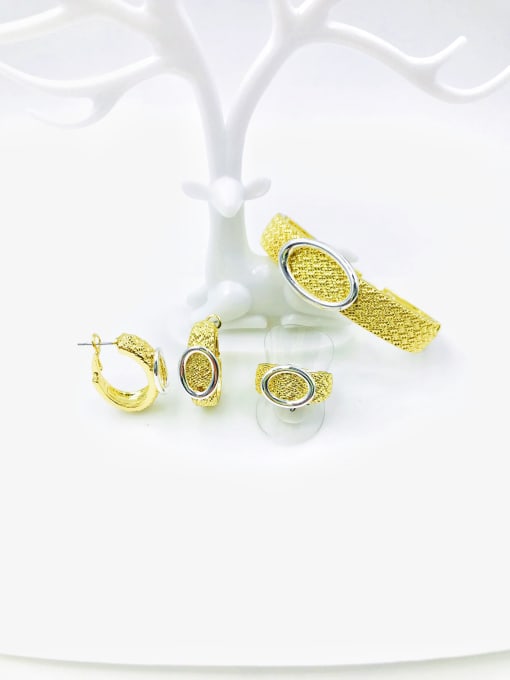 VIENNOIS Zinc Alloy Trend Ring Earring And Bracelet Set
