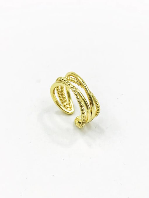 VIENNOIS Brass Trend Band Ring 0