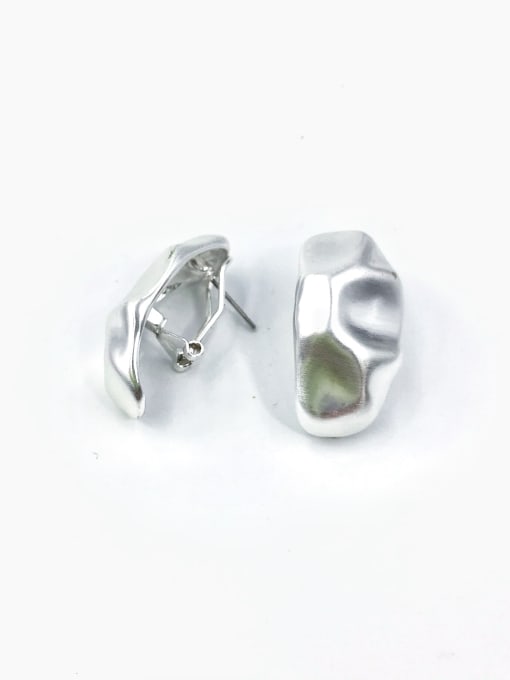 VIENNOIS Zinc Alloy Irregular Minimalist Clip Earring 1