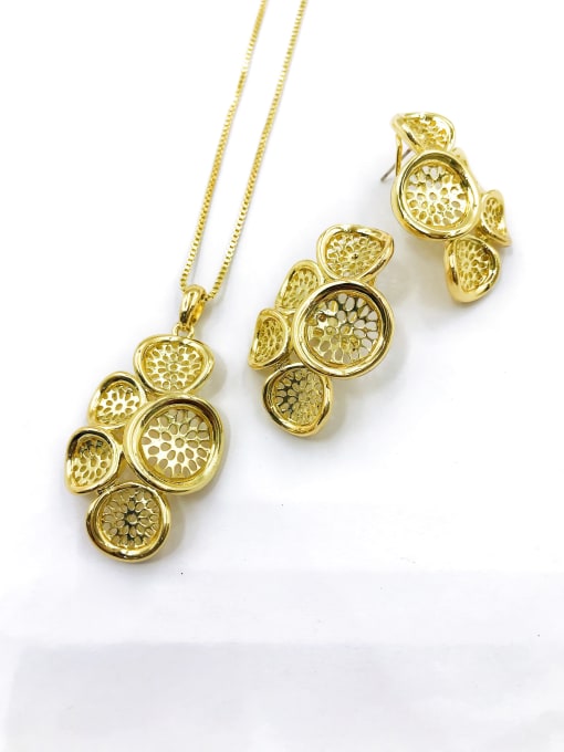 VIENNOIS Trend Irregular Zinc Alloy Earring and Necklace Set 0