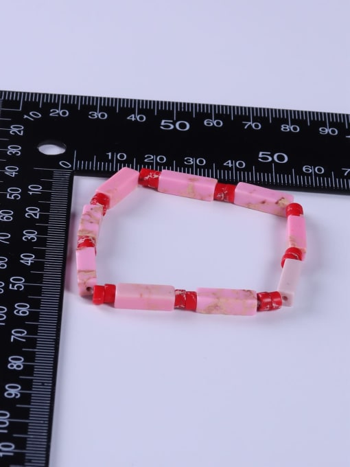 BYG Beads Porcelain Multi Color Minimalist Handmade Beaded Bracelet 3