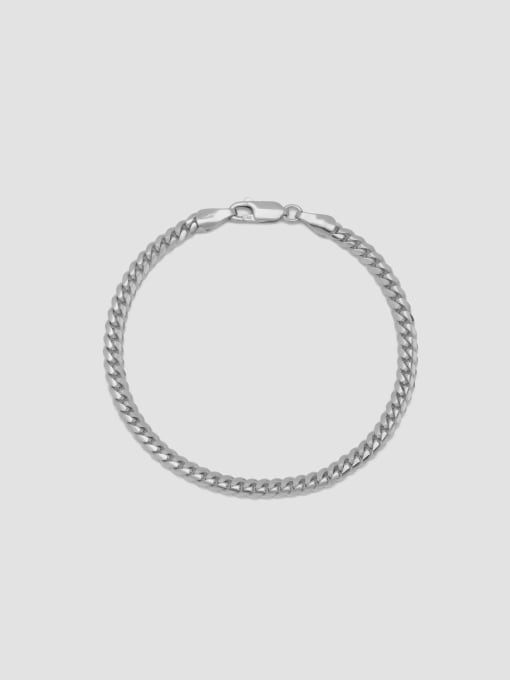 White16CM5MM10g 925 Sterling Silver Minimalist Bracelet