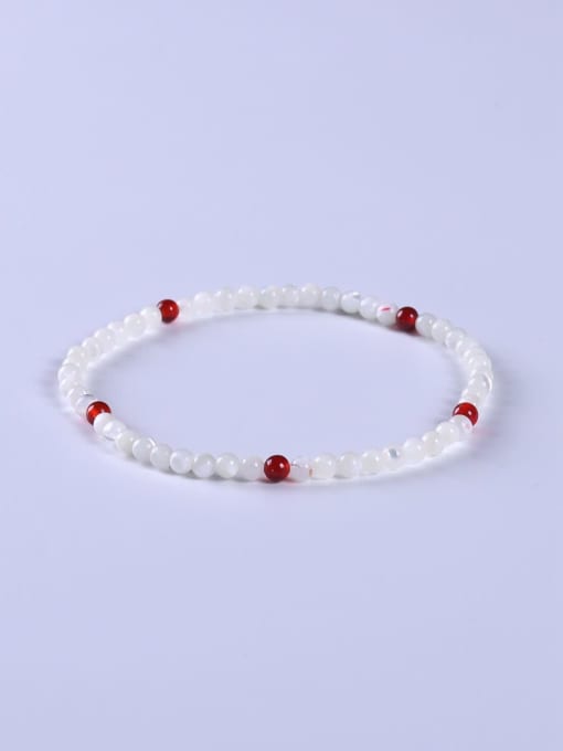 BYG Beads Garnet Multi Color Minimalist Handmade Beaded Bracelet 1