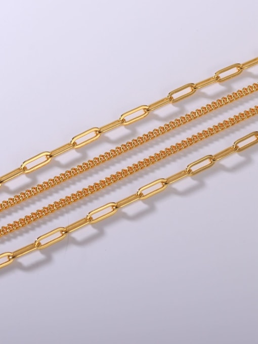 JJ 925 Sterling Silver Minimalist Link Necklace 2