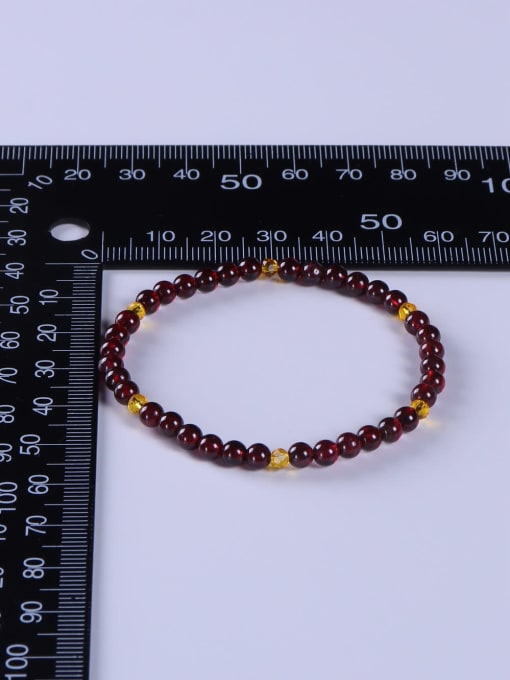BYG Beads Garnet Multi Color Minimalist Handmade Beaded Bracelet 3