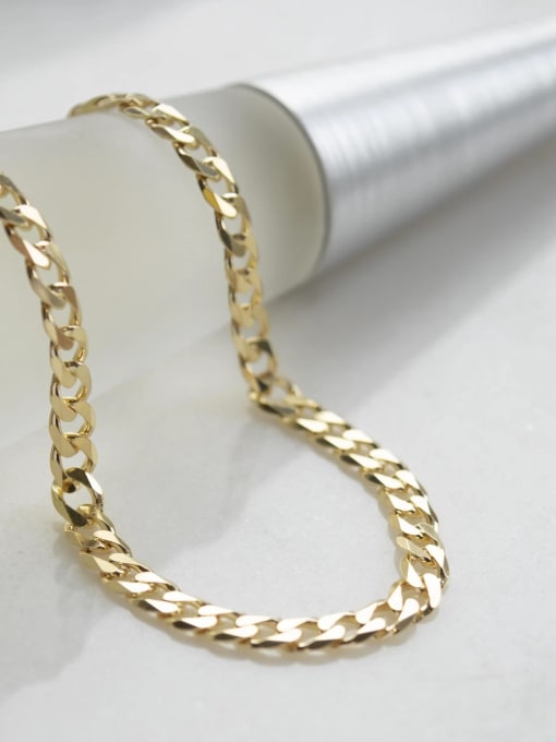 Yellow42CM7MM16g 925 Sterling Silver Minimalist Cable Chain