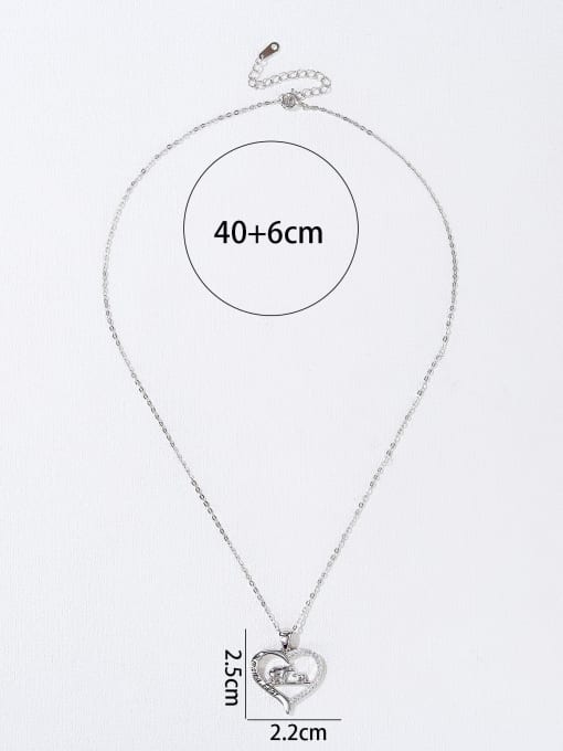 YUEFAN 925 Sterling Silver Cubic Zirconia White Minimalist Lariat Necklace 3