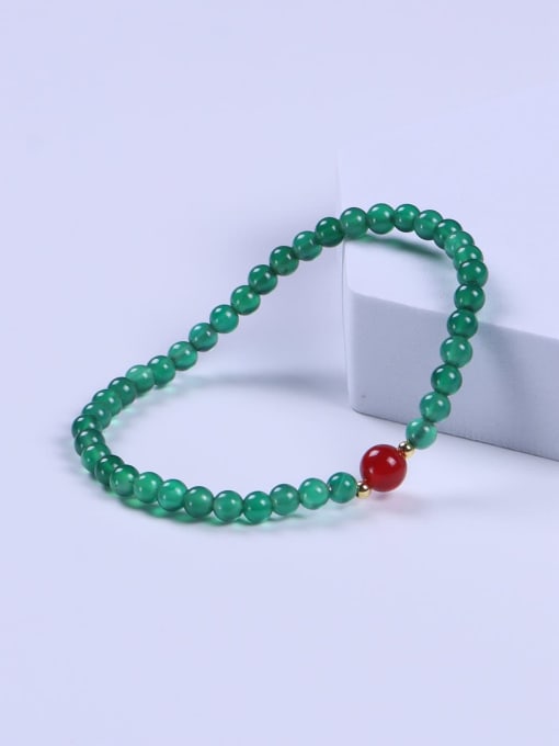 BYG Beads Carnelian Multi Color Minimalist Handmade Beaded Bracelet 2