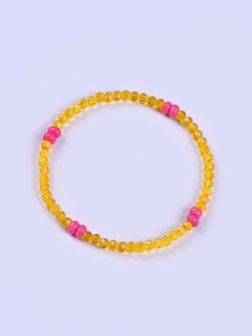 BYG Beads Glass Stone Multi Color Minimalist Handmade Beaded Bracelet 0