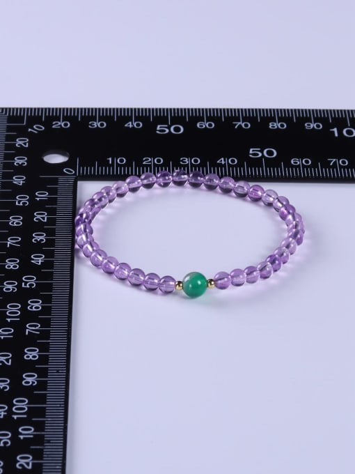 BYG Beads Amethyst Multi Color Minimalist Handmade Beaded Bracelet 3