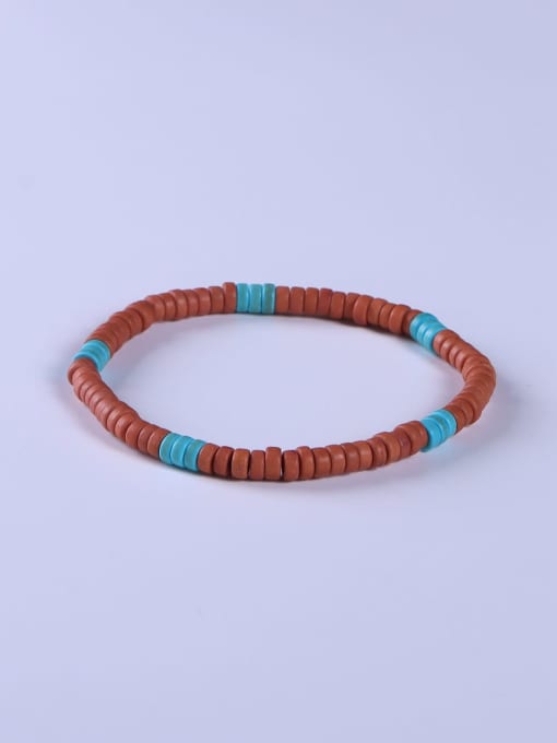 BYG Beads Resin Multi Color Minimalist Handmade Beaded Bracelet 1
