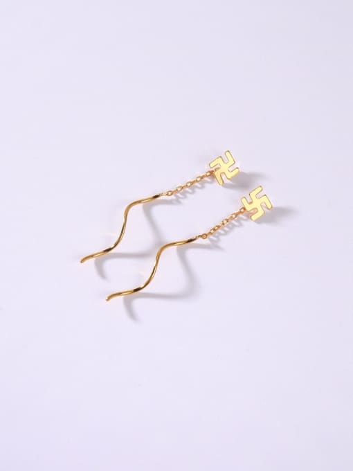Yellow 925 Sterling Silver Minimalist Threader Earring