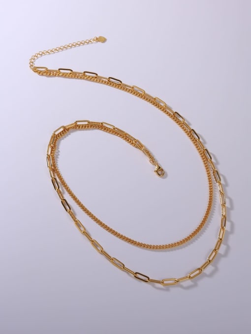 JJ 925 Sterling Silver Minimalist Link Necklace