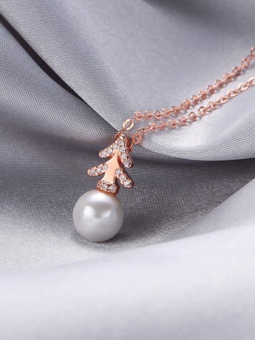 YUEFAN 925 Sterling Silver Freshwater Pearl White Minimalist Lariat Necklace 3