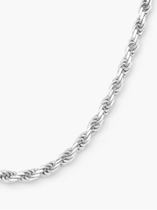 JJ 925 Sterling Silver Minimalist Rope Chain 3