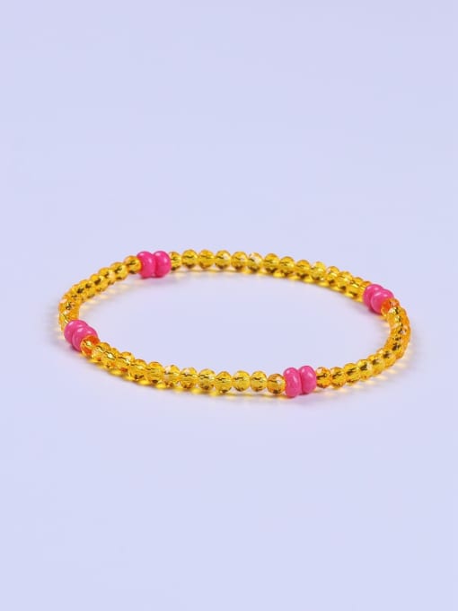 BYG Beads Glass Stone Multi Color Minimalist Handmade Beaded Bracelet 1