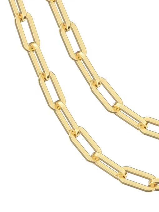 Yellow40CM11g 925 Sterling Silver Minimalist Cable Chain