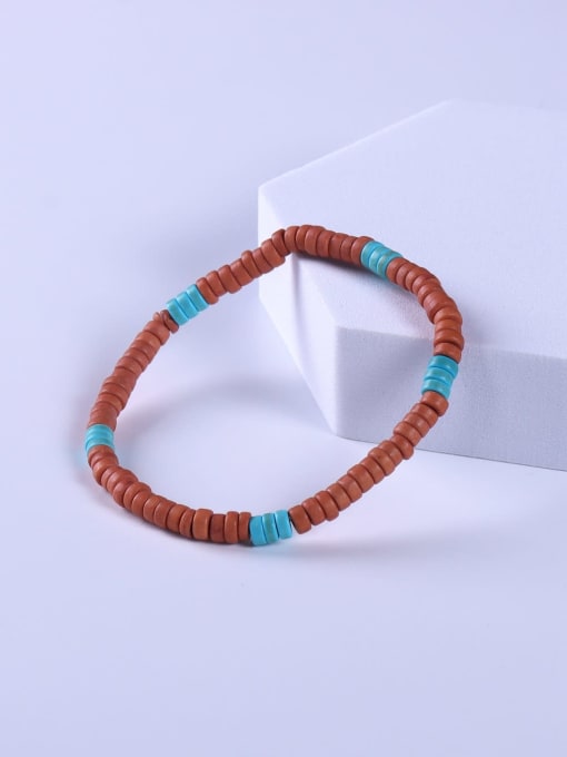BYG Beads Resin Multi Color Minimalist Handmade Beaded Bracelet 2
