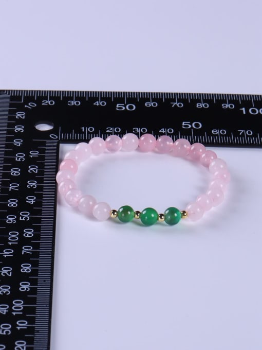 BYG Beads Stainless steel Crystal Multi Color Minimalist Handmade Beaded Bracelet 3
