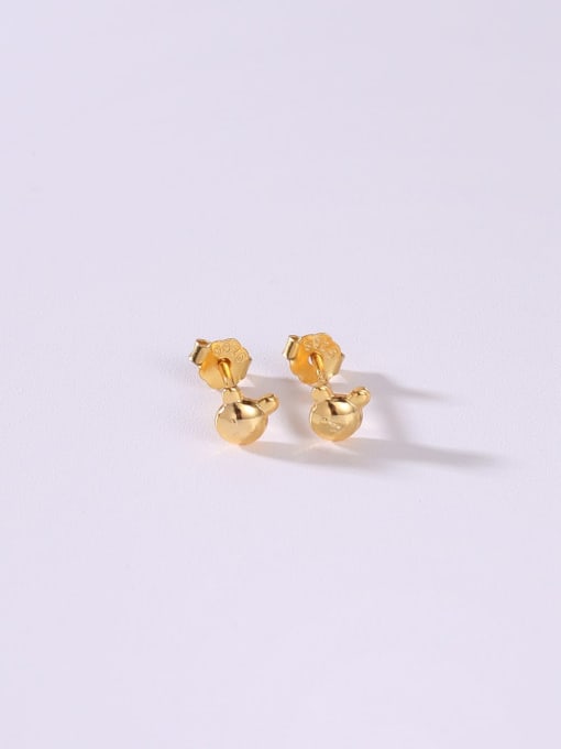 Yellow 925 Sterling Silver Minimalist Earring