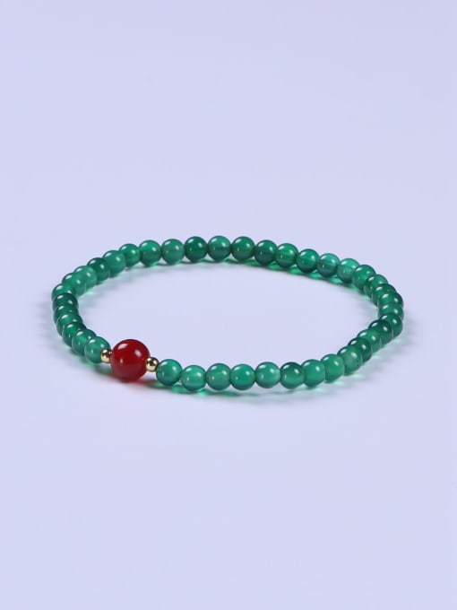 BYG Beads Carnelian Multi Color Minimalist Handmade Beaded Bracelet 1