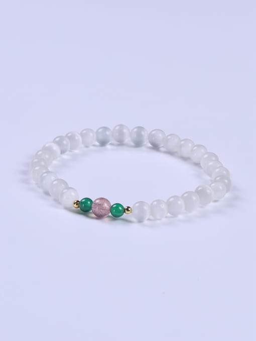 BYG Beads Cats Eye Multi Color Minimalist Handmade Beaded Bracelet 1