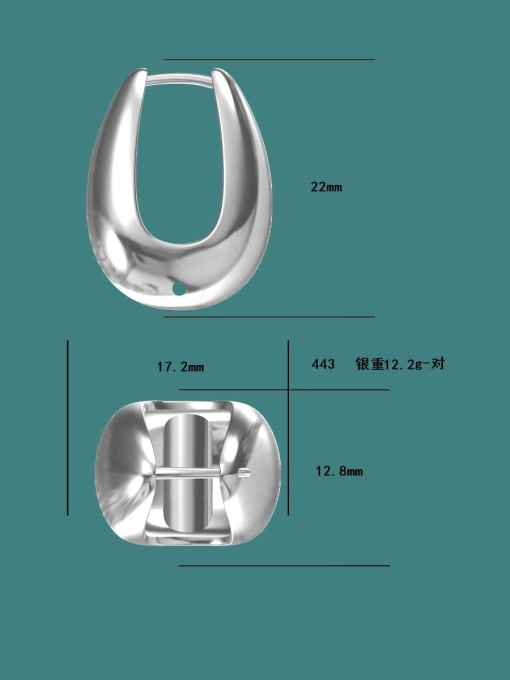 YUEFAN 925 Sterling Silver Water Drop Minimalist Drop Earring 4