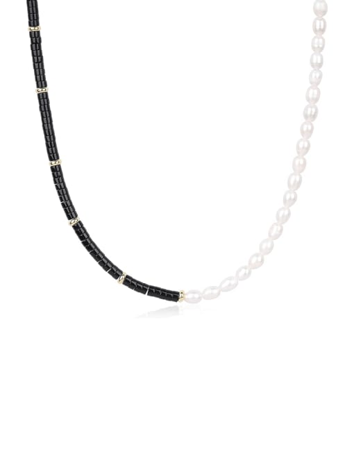 BYG Beads Brass Crystal Irregular Minimalist Cuban Necklace 0