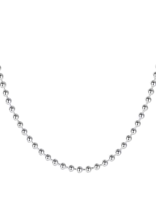 White40CM+5CM3MM8.5g 925 Sterling Silver Minimalist Bead Chain