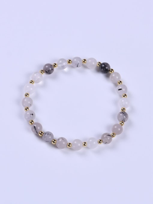 BYG Beads Stainless steel Crystal Multi Color Minimalist Handmade Beaded Bracelet 0