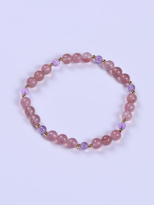 BYG Beads Crystal Multi Color Minimalist Handmade Beaded Bracelet