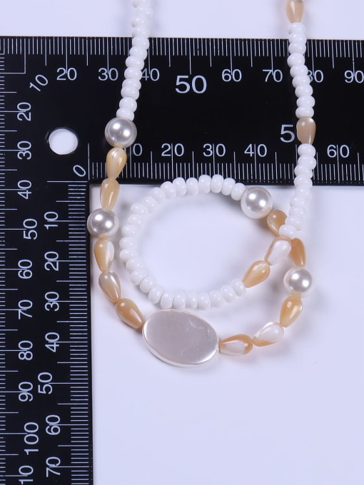 BYG Beads Stainless steel Ceramic Minimalist Bead Chain 3