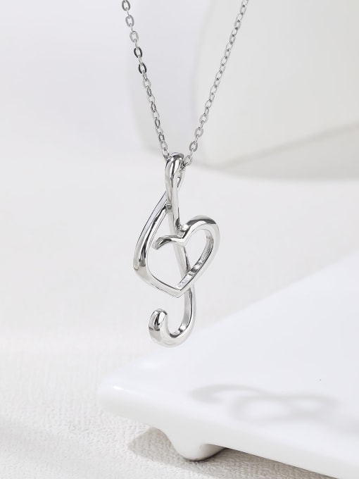 YUEFAN 925 Sterling Silver Minimalist Initials Necklace 3