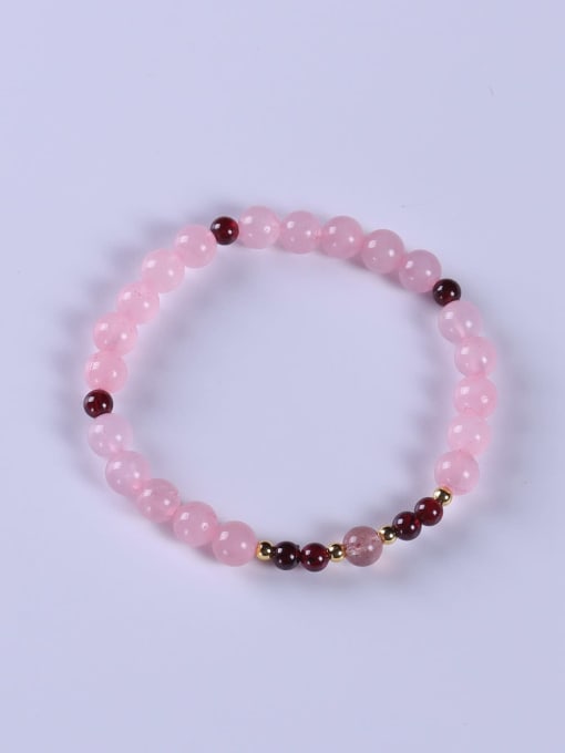 Multi Crystal Multi Color Minimalist Handmade Beaded Bracelet