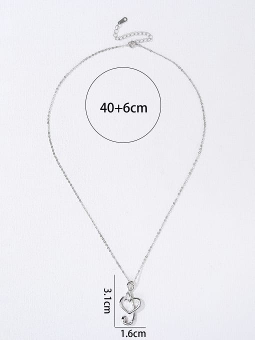 YUEFAN 925 Sterling Silver Minimalist Initials Necklace 4