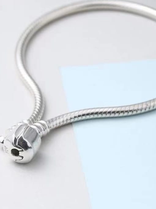 YUEFAN 925 Sterling Silver Snake Minimalist Link Bracelet 1