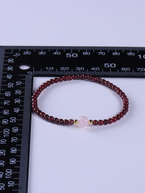 BYG Beads Carnelian Multi Color Minimalist Handmade Beaded Bracelet 3