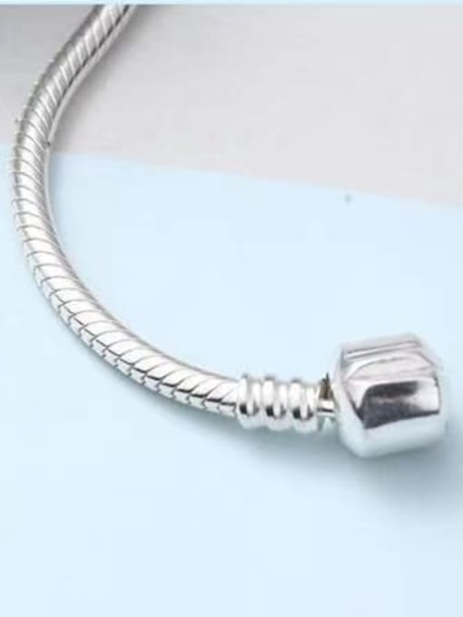 YUEFAN 925 Sterling Silver Snake Minimalist Link Bracelet 4