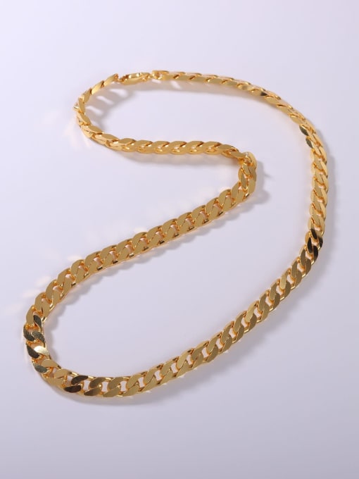 Yellow 925 Sterling Silver Minimalist Link Necklace