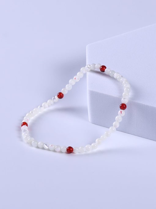 BYG Beads Garnet Multi Color Minimalist Handmade Beaded Bracelet 2